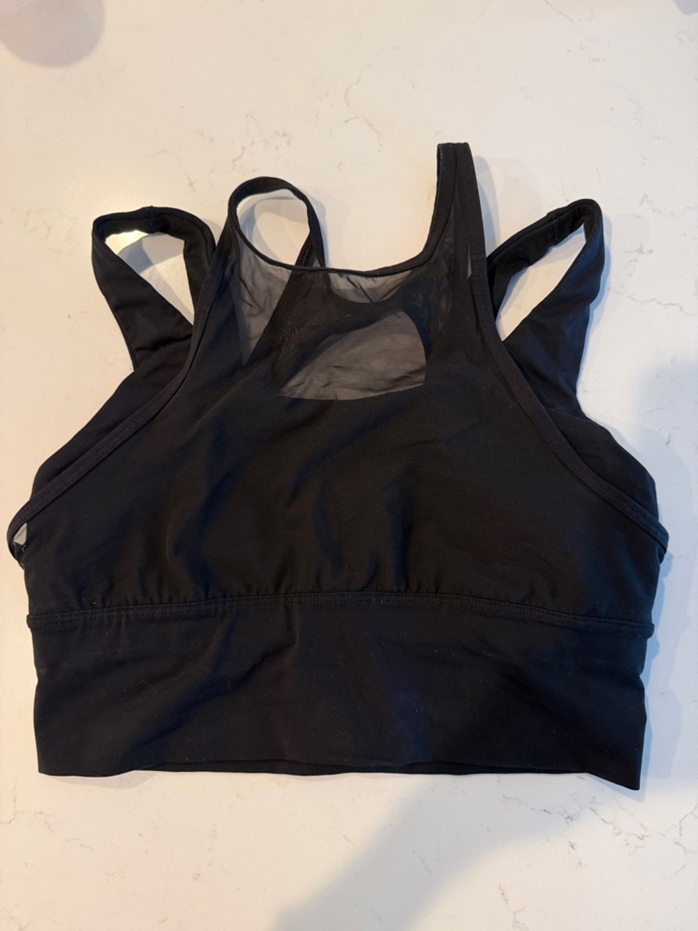 lululemon athletica Black Mesh-Back Sports Bra